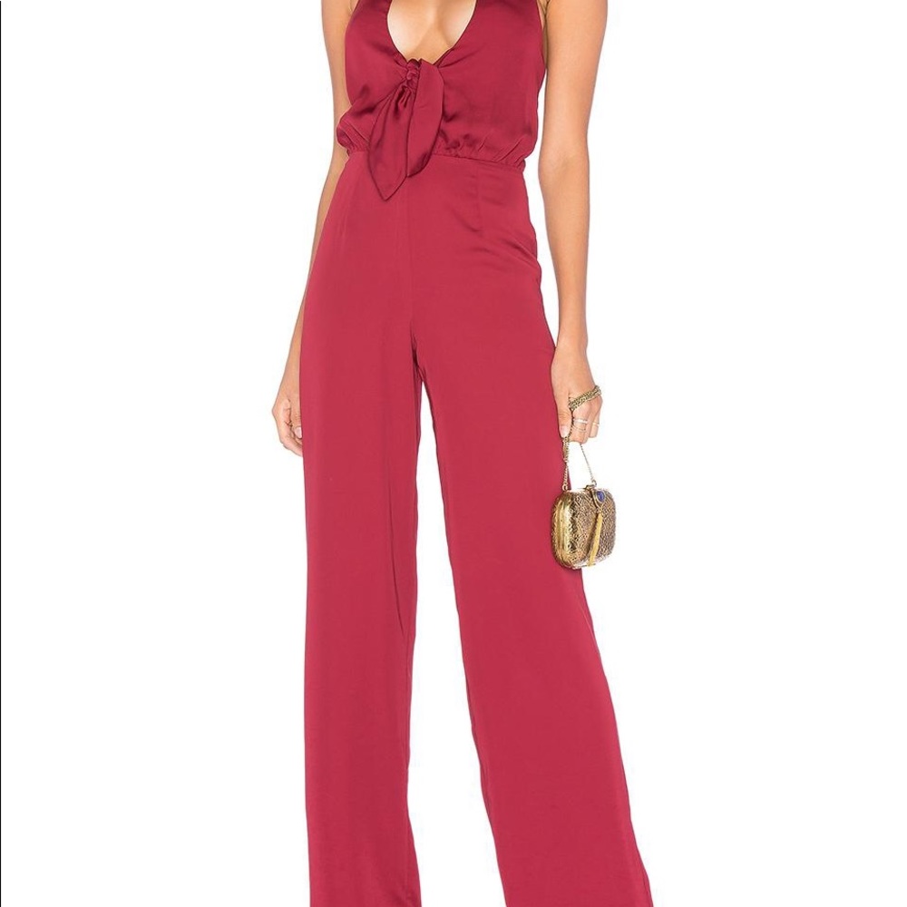 House Of Harlow 1960 Front Tie Jumpsuit